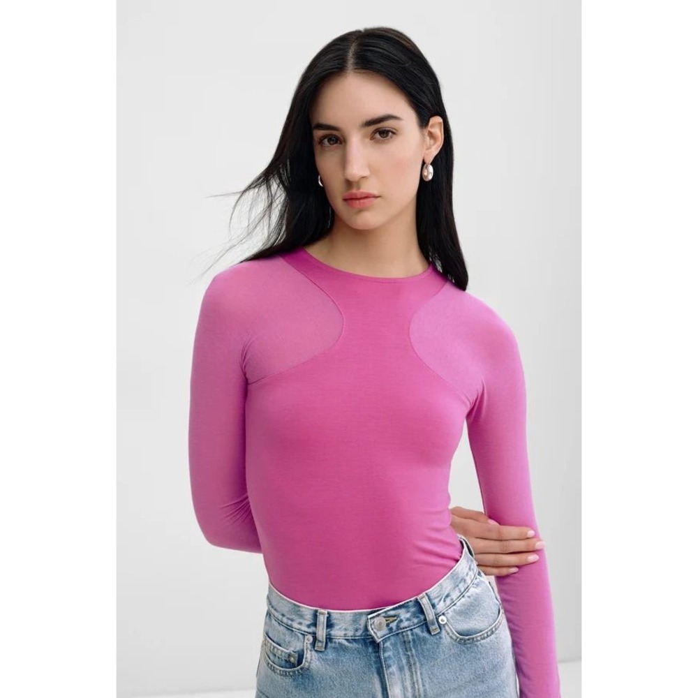 NWT Marcella Yada Top Sheer & Sustainable European Jersey Top Tencel Small
